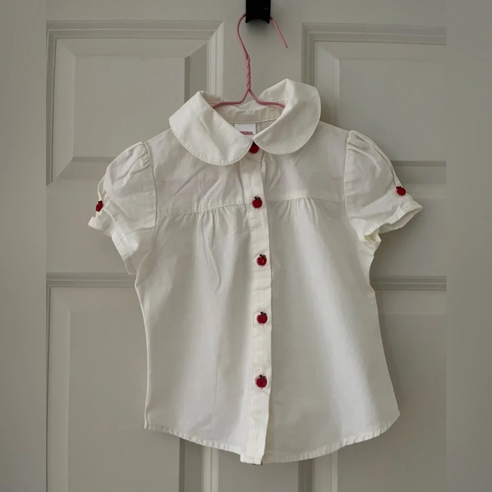 Girls Gymboree shirt and skort combo-Apple School themed Preschool size 4